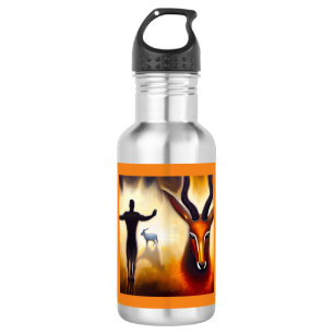 Botella De Agua Antelope de animales espirituales 3