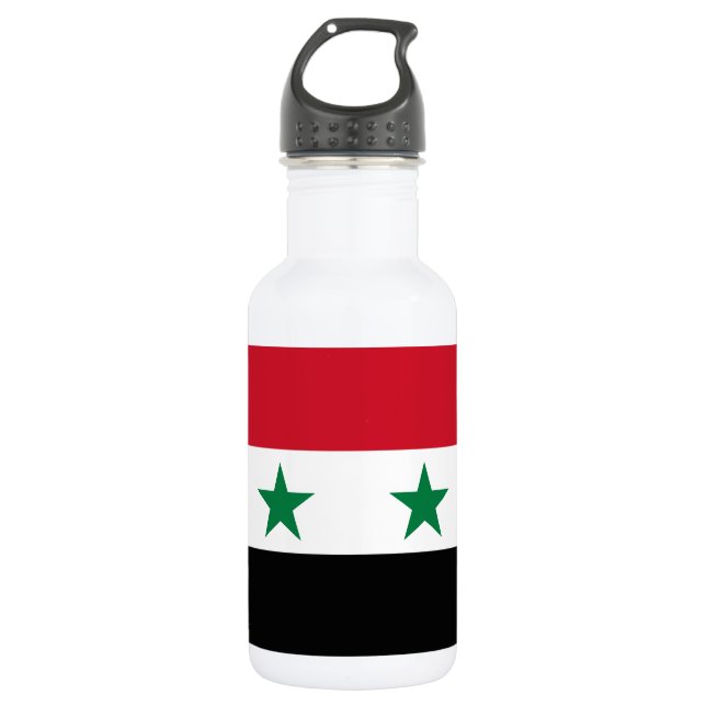 Botella De Agua Antigua bandera de Siria (Anverso)