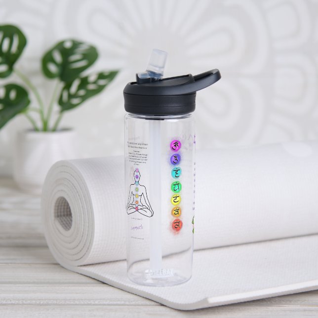 Botella De Agua Antistress Peace serenity Chakra Relax calm (Yoga)