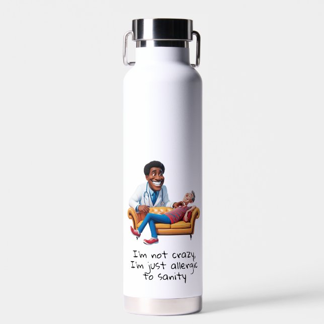 Botella De Agua ANTISTRESS psychiatrist THERAPIST (Delantero)