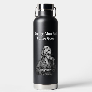 Botella De Agua Antit Trump Divertida Feminista Amante del Café Po
