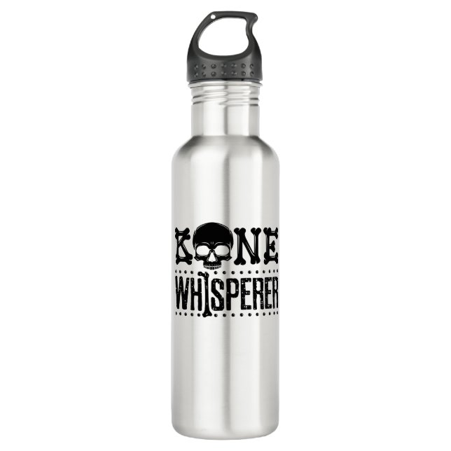 Botella De Agua Antropología Antropólogo Bone Whisperer (Anverso)