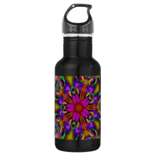 Botella De Agua Apófisis Kaleidoscope Arte Fractal - II
