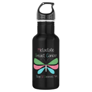 Botella De Agua Apoyo al cáncer de mama metastásico