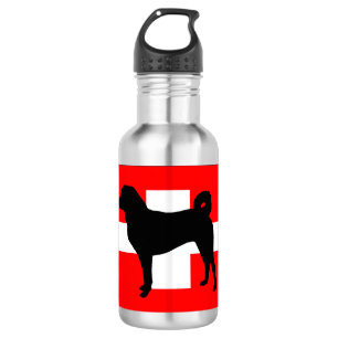 Botella De Agua Appenzeller Sennenhund silo suiza bandera.png