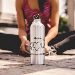 Botella De Agua Apreciación por la Enfermería de amor por la paz<br><div class="desc">Un diseño tan simple,  Enfermería de amor por la paz con los símbolos para la señal de la paz,  un corazón y un estetoscopio. Muestra a tu enfermera o cuidador favorito cuánto aprecias sus incansables servicios con esta botella de agua personalizada.</div>