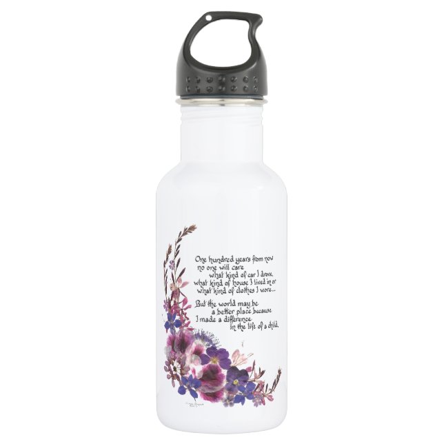 Botella De Agua Aprecio del profesor (Anverso)