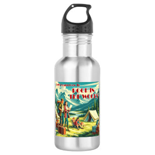 Botella De Agua Aprendamos a salir en el campamento de los bosques