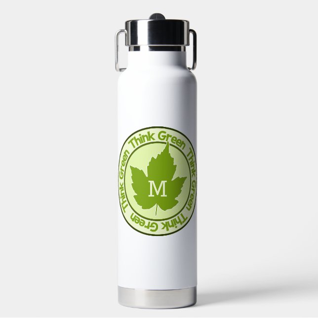 Botella De Agua APROXIMACIÓN DE personalizado VERDE (Frente)