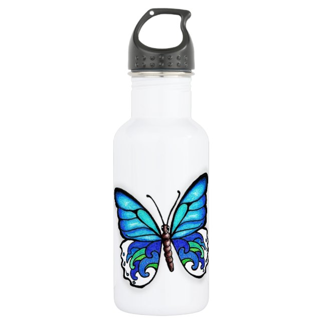 Botella De Agua Aqua Butterfly (Anverso)