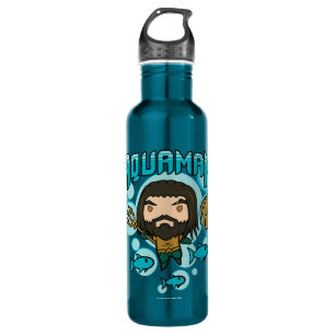Botella De Agua Aquaman Chibi Aquaman Undersea Graphic
