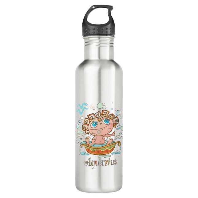 Botella De Agua Aquarius Personalizado Baby (Anverso)