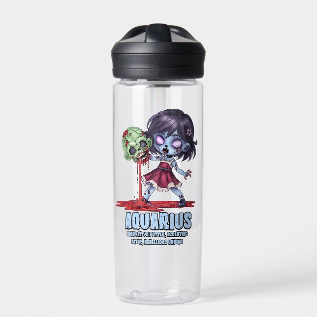 Botella De Agua Aquarius Zombie (Delante)
