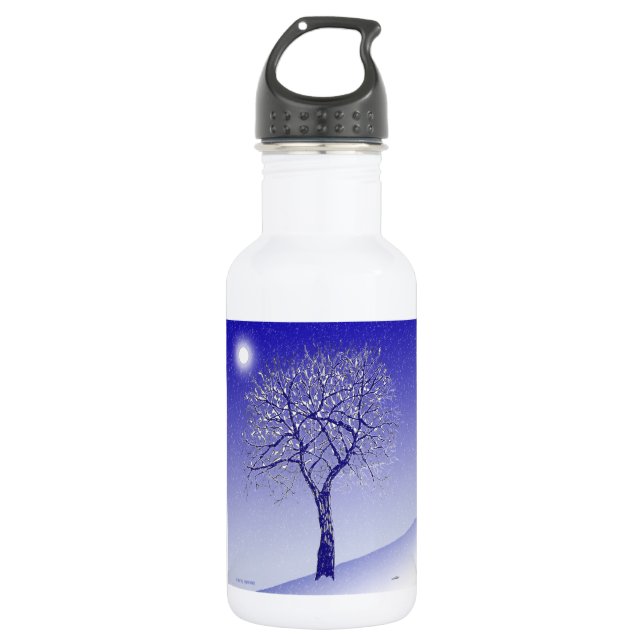 Botella De Agua Árbol de invierno (Anverso)