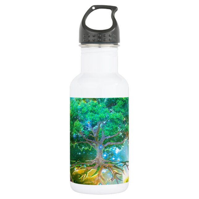 Botella De Agua Árbol de la salud de la vida (Anverso)