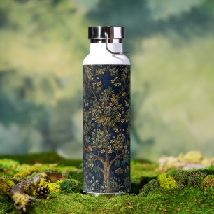 Botella De Agua Árbol de la Vida vintage de William Morris