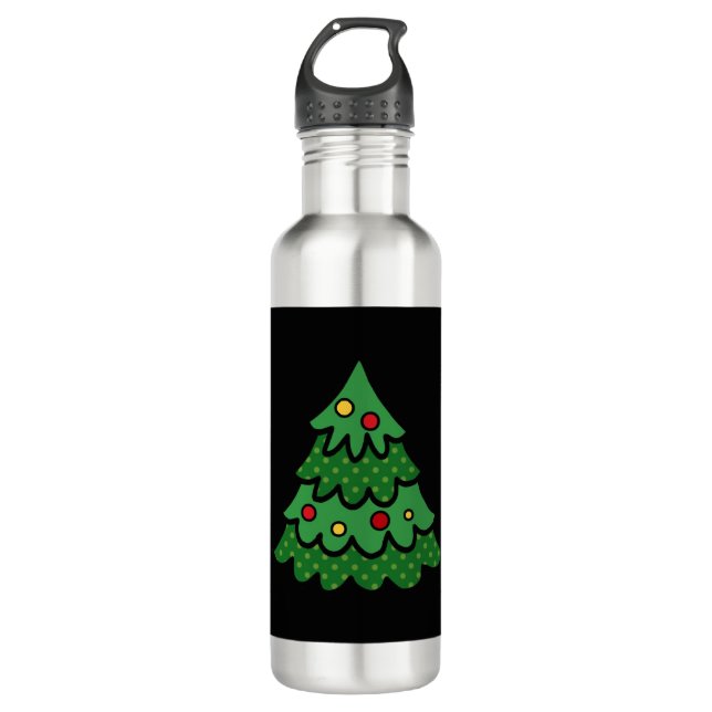 Botella De Agua Árbol de Navidad (Anverso)