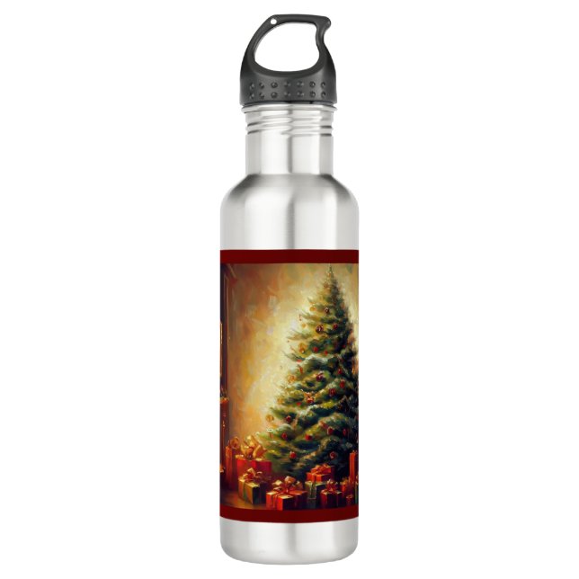 Botella De Agua Árbol de Navidad 1 (Anverso)