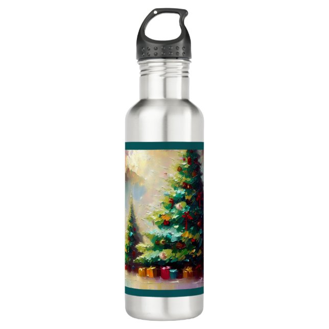 Botella De Agua Árbol de Navidad 2 (Anverso)