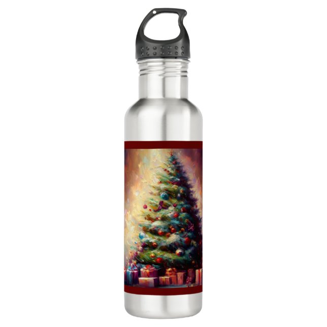 Botella De Agua Árbol de Navidad 3 (Anverso)