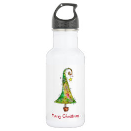 Botella De Agua Árbol de Navidad caprichoso