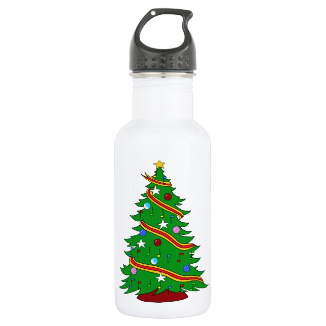 Botella De Agua Árbol de Navidad musical (Anverso)