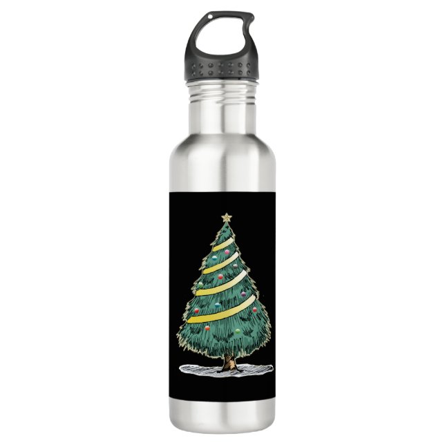 Botella De Agua Árbol de Navidad para Navidades (Anverso)