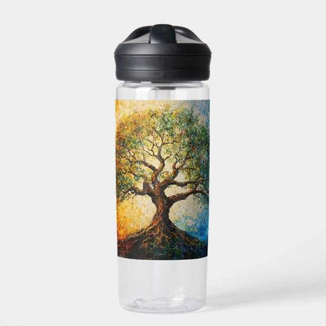 Botella De Agua Árbol del conocimiento - Pintura de petróleo (Delante)