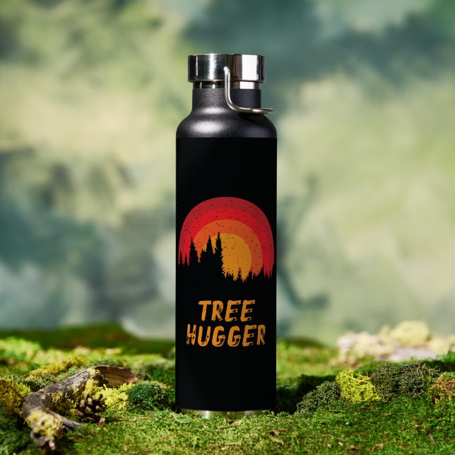 Botella De Agua Árbol Hugger Environmental Nature Lover (Al aire libre (girado))