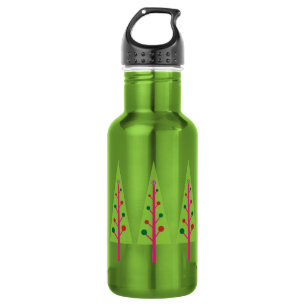 Botella De Agua Árboles de Navidad