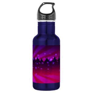 Botella De Agua Árboles de Navidad sombras de morado