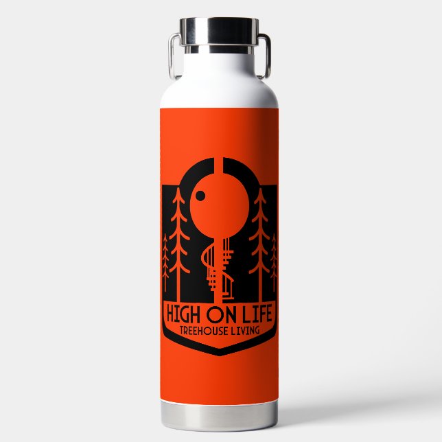 Botella De Agua Árboles De Vuelta A La Escuela (Delantero)