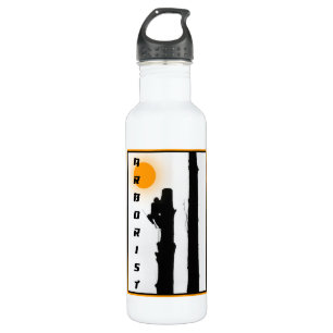 Botella De Agua Arboristas: Creciente silueta solar