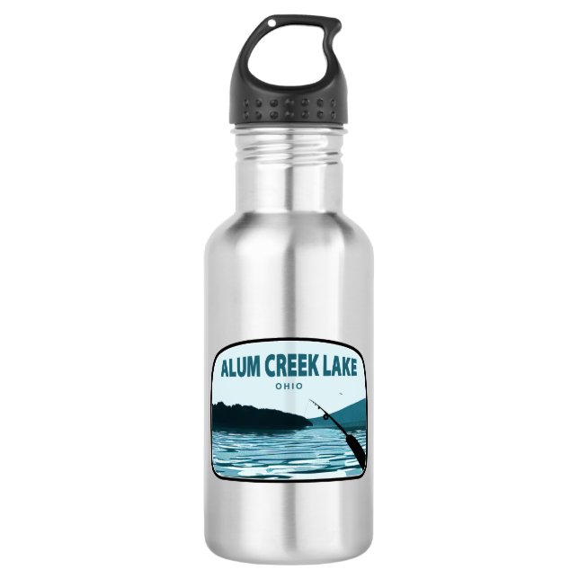 Botella De Agua Arco de pesca del lago Ohio (Anverso)