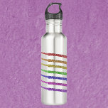 Botella De Agua Arcoiris con instrumentos de flautas<br><div class="desc">¿Te gustan las botellas de agua con temas musicales? ¿Conoces a un flautista? Esta botella de agua tiene flautas de color rojo,  naranja,  amarillo,  verde,  morado,  azul y rosa.</div>