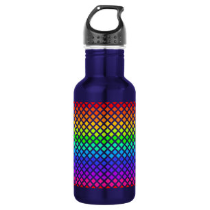 Botella De Agua Arcoiris de diamantes