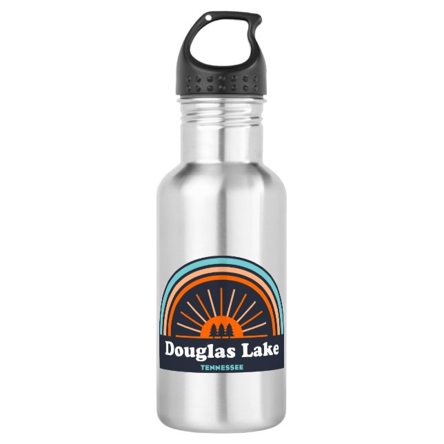 Botella De Agua Arcoiris de Douglas Lake Tennessee (Anverso)
