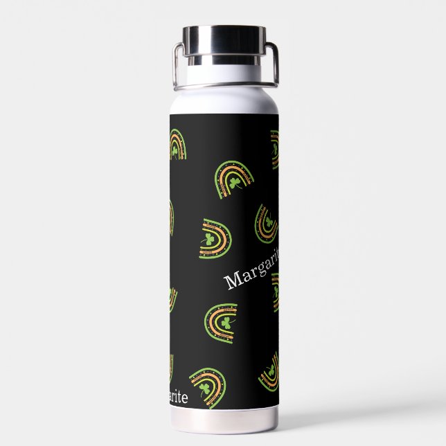 Botella De Agua Arcoíris Multicolor Personalizados (Atrás)