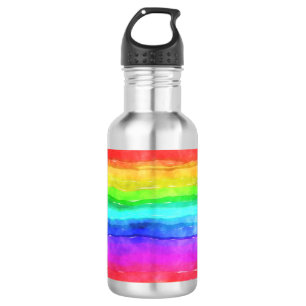 Botella De Agua Arcoiris pintado