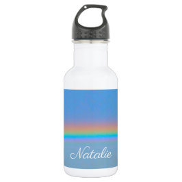 Botella De Agua Arcoiris real natural personalizado