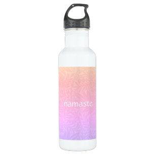 Botella De Agua Arcoiris rosa Boho