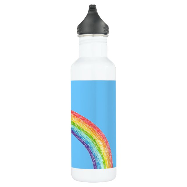 Botella De Agua Arcoiris y cielo azul (Derecha)