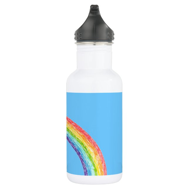 Botella De Agua Arcoiris y cielo azul (Derecha)