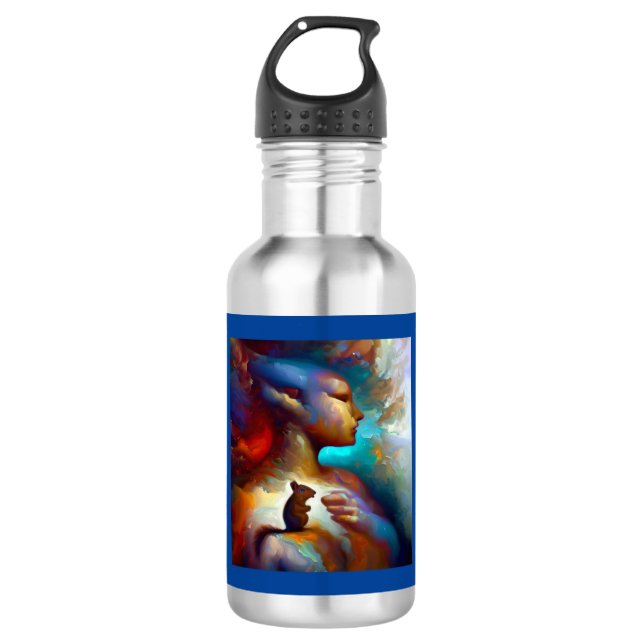 Botella De Agua Ardilla de animales espirituales 3 (Anverso)