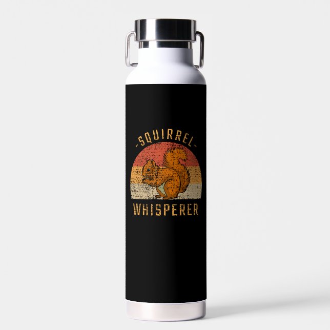 Botella De Agua Ardilla - Whisperer de ardilla (Delantero)
