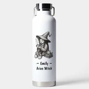 Botella De Agua Aries Zodiaco Bruja Caprichosa Astrología Celestia