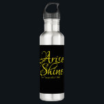 Botella De Agua Arise inspiradora y Shine Faith Black<br><div class="desc">Esta botella de agua tiene un hermoso versículo inspirador de la Biblia que nos enseña a brillar. Un gran regalo para los que necesitan un ascensor motivacional.</div>