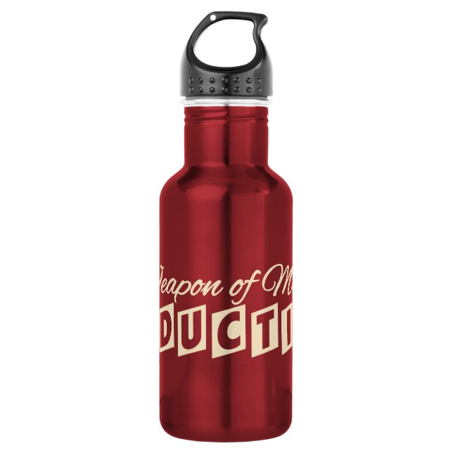 Botella De Agua Arma de seducción masiva (Anverso)