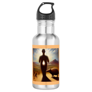 Botella De Agua Armadillo de animales espirituales 2