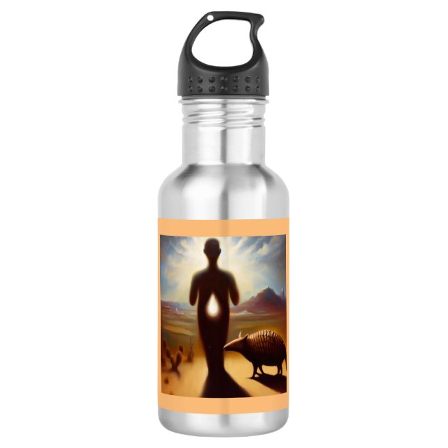 Botella De Agua Armadillo de animales espirituales 2 (Anverso)